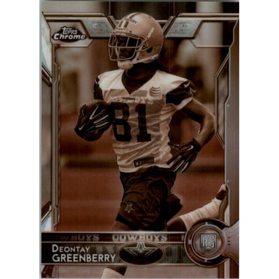 2015 Topps Chrome Sepia Refractors #187 Deontay Greenberry