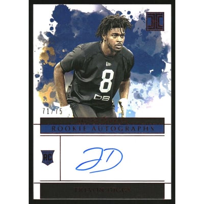 2020 Panini Impeccable Rookie Autographs Red #164 Trevon Diggs
