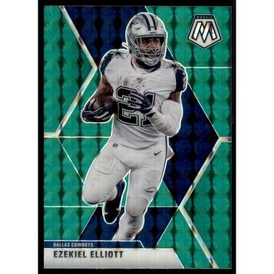 2020 Panini Mosaic Mosaic Green #60 Ezekiel Elliott