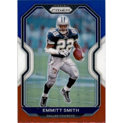 2020 Panini Prizm Prizms Red White and Blue #157 Emmitt Smith