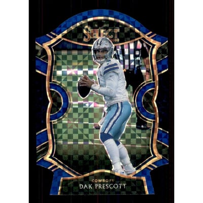 2020 Select Prizm Blue Die Cut #9 Dak Prescott