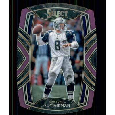 2020 Select Prizm Purple Die Cut #227 Troy Aikman