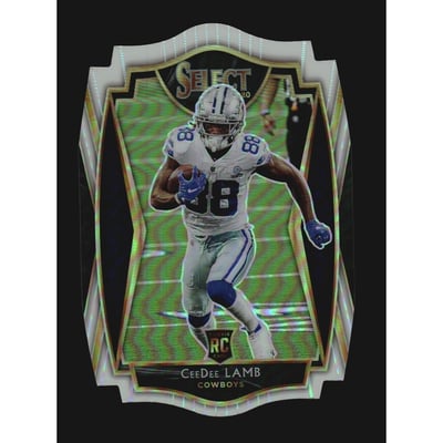 2020 Select Prizm White Die Cut #157 CeeDee Lamb