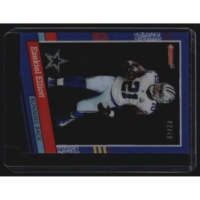 2021 Clearly Donruss Clearly Retro '91 Red #3 Ezekiel Elliott