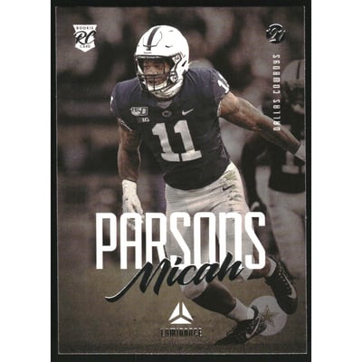 2021 Panini Luminance #156 Micah Parsons RC