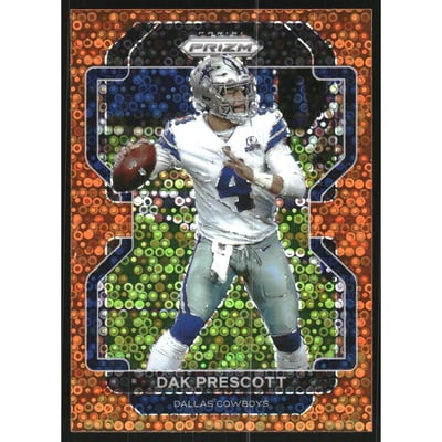 2021 Panini Prizm Prizms Orange Disco #242 Dak Prescott