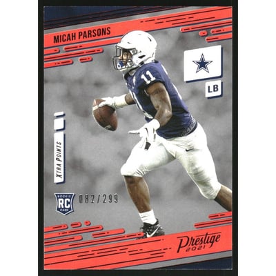 2021 Prestige Xtra Points Red #244 Micah Parsons