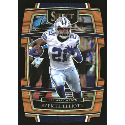 2021 Select Prizm Orange Die Cut #11 Ezekiel Elliott