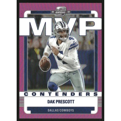2022 Panini Contenders Optic MVP Contenders Pink #14 Dak Prescott