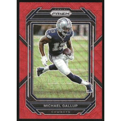 2022 Panini Prizm Prizms Red Wave #80 Michael Gallup