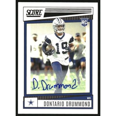 2022 Score Signatures #399 Dontario Drummond