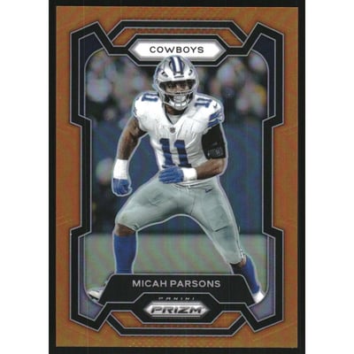 2023 Panini Prizm Prizms Orange #78 Micah Parsons