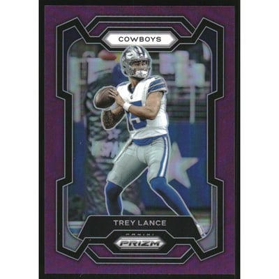 2023 Panini Prizm Prizms Purple #274 Trey Lance