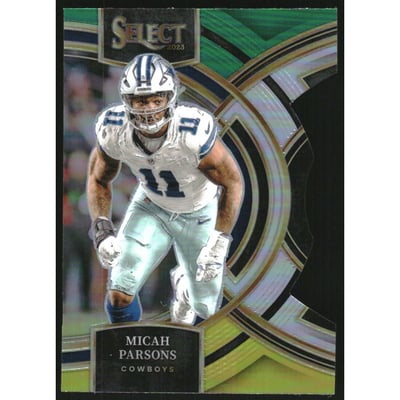 2023 Select Prizm Green and Yellow Die Cut #126 Micah Parsons