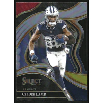 2023 Select Prizm Red and Yellow Die Cut #287 CeeDee Lamb