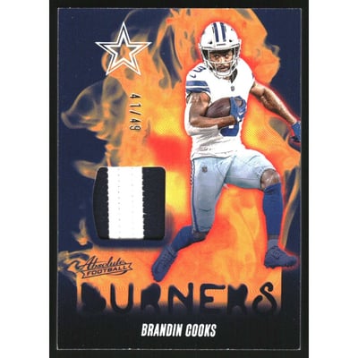 2024 Absolute Absolute Burners Jerseys Holo Silver #14 Brandin Cooks