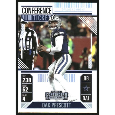 2024 Panini Contenders Conference Ticket #25 Dak Prescott