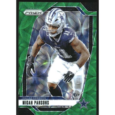 2024 Panini Prizm Prizms Green Scope #77 Micah Parsons