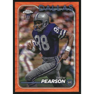 2024 Topps Chrome Orange Wave Refractors #42 Drew Pearson