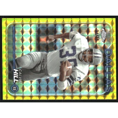 2024 Topps Chrome Yellow Geometric Refractors #41 Calvin Hill