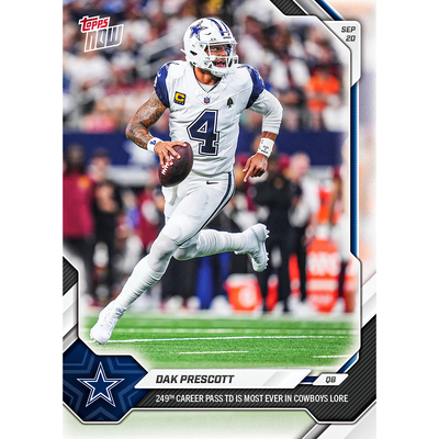 Dak Prescott - 2026-27 NFL Topps NOW® - Card 24 - LOOK FOR SHORT PRINTS