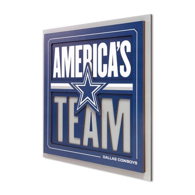 Dallas Cowboys 12" x 12" Slogan Series 3D Wall Art