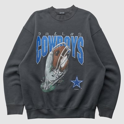 Dallas Cowboys 1995 Pullover Sweatshirt - Black - L by Fanatics Real Vintage