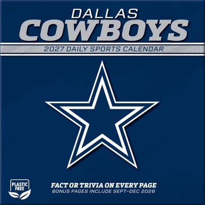 Dallas Cowboys 2027 Box Calendar