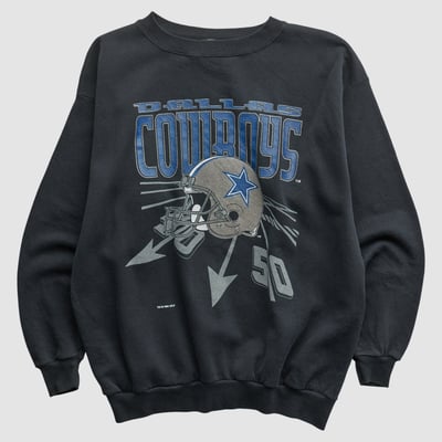 Dallas Cowboys Competitor 1994 Pullover Sweatshirt - Black - M by Fanatics Real Vintage