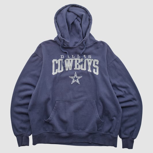 Dallas Cowboys Cowboys Authentic Apparel 2010s Hooded Pullover Sweatshirt - Navy - L by Fanatics Real Vintage