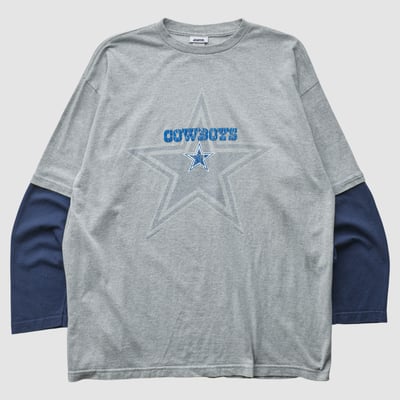 Dallas Cowboys CSA 2000s Long Sleeve T-shirt - Heather Gray - 2XL by Fanatics Real Vintage