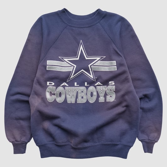 Dallas Cowboys Hanes 90s Pullover Sweatshirt - Navy - Yth L by Fanatics Real Vintage