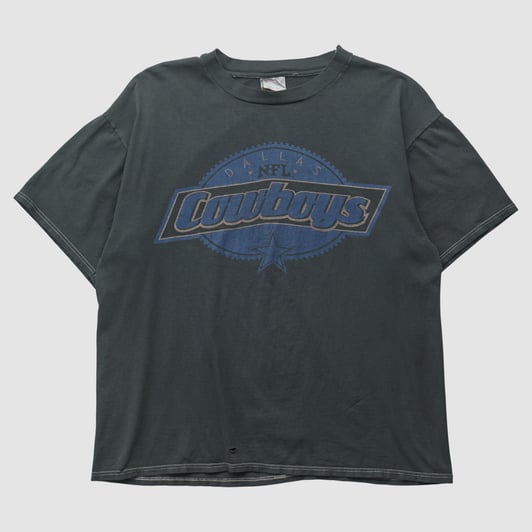 Dallas Cowboys Hanes 90s T-shirt - Charcoal - L by Fanatics Real Vintage
