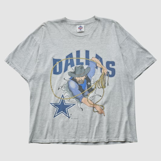 Dallas Cowboys League Leader 1995 T-shirt - Heather Gray - XL by Fanatics Real Vintage
