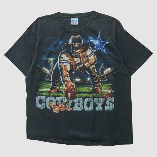 Dallas Cowboys Liquid Blue 2010s T-shirt - Black - XL by Fanatics Real Vintage