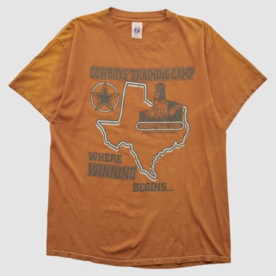 Dallas Cowboys Logo 7 90s T-shirt - Clay - M by Fanatics Real Vintage