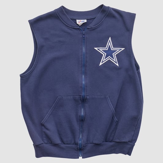 Dallas Cowboys Majestic 2000s Full Zip Sweatshirt - Navy - S by Fanatics Real Vintage