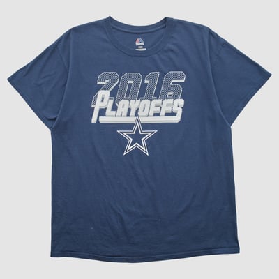 Dallas Cowboys Majestic 2016 T-shirt - Navy - L by Fanatics Real Vintage