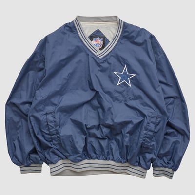 Dallas Cowboys NFL 90s Pullover Jacket - Navy - M by Fanatics Real Vintage