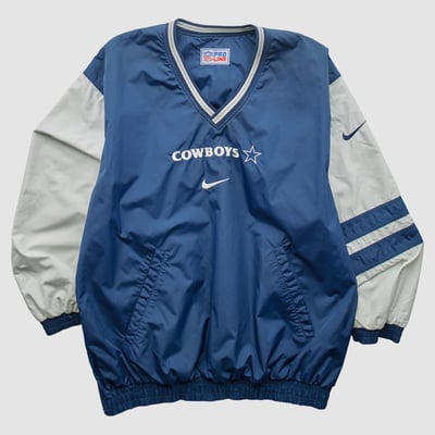 Dallas Cowboys Nike 90s Pullover Jacket - Navy - L by Fanatics Real Vintage