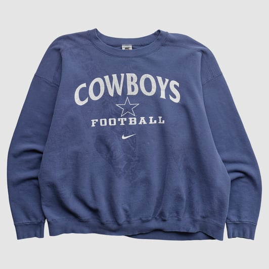 Dallas Cowboys Nike 90s Pullover Sweatshirt - Navy - XL by Fanatics Real Vintage