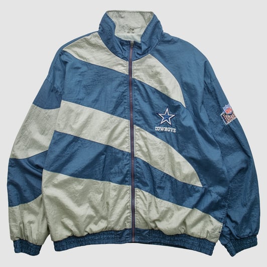 Dallas Cowboys Pro Player 90s Full Zip Jacket - Navy - XL by Fanatics Real Vintage