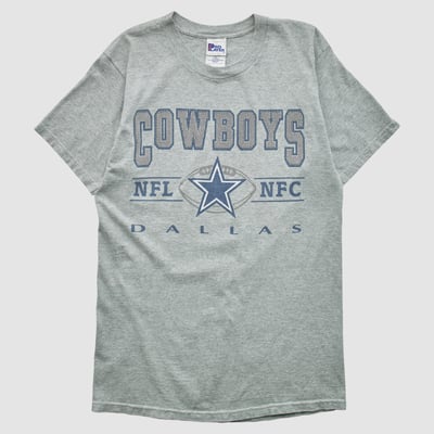 Dallas Cowboys Pro Player 90s T-shirt - Heather Gray - S by Fanatics Real Vintage