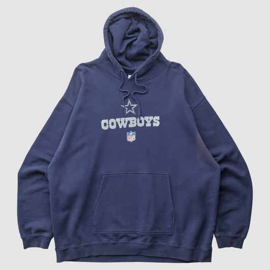 Dallas Cowboys Reebok 2000s Hooded Pullover Sweatshirt - Navy - 3XL by Fanatics Real Vintage