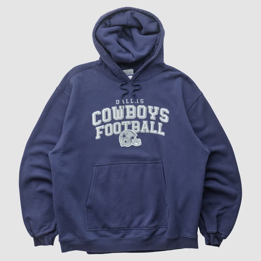 Dallas Cowboys Reebok 2000s Hooded Pullover Sweatshirt - Navy - L by Fanatics Real Vintage