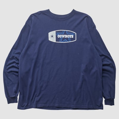 Dallas Cowboys Reebok 2000s Long Sleeve T-shirt - Navy - 3XL by Fanatics Real Vintage