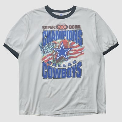 Dallas Cowboys Starter 1996 T-shirt - White - 2XL by Fanatics Real Vintage