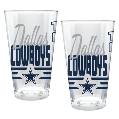 Dallas Cowboys Two-Piece 16oz. Heritage Pint Glass Set