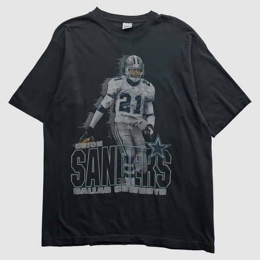 Deion Sanders Salem Sportswear 90s T-shirt - Black - XL by Fanatics Real Vintage