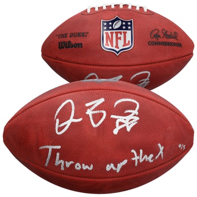 Dez Bryant Dallas Cowboys Autographed Fanatics Authentic Wilson Duke Full Color Football with "Throw Up the X" Inscription - Limited Edition of 5